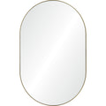 Beckah 40" Tall Oval Wall Mirror, Yellow