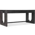 Commerce & Market Writing Desk–Black Wood Finish, 3 Drawers