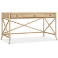 Office Retreat Pole Rattan Writing Desk, Oak & Maple Veneers