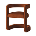 Winslow Barrel Chair in Rust