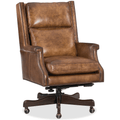 Beckett Executive Swivel Tilt Leather Chair Natchez Brown