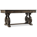 Rhapsody Writing Desk – Walnut Rustic Finish, Lyre Base