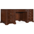 Charleston Executive Desk–Maraschino Cherry, Leather Insert