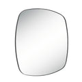 Sparti 36" Tall Square Wall Mirror, Black