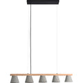 Zain 6" Length Ceiling Fixture, Grey