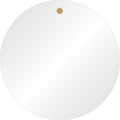 Zachary 30" Tall Round Wall Mirror