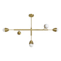 Naura 17" Length Ceiling Fixture, Satin Brass