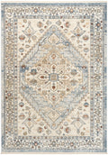 Pardis Blue Taupe Vintage Polypropylene Area Rug