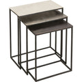 Manisa Indoor Aluminum Table, Black