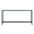 Bodin Indoor Iron Console Table, Matte Black