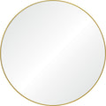 Fragoso 48" Tall Round Wall Mirror, Yellow