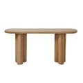 Ramona Indoor Mango Wood Console Table, Light Brown