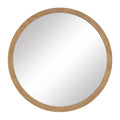Noto 40" H x 40" W Wall Mirror, Brown