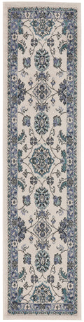 Nourison Essentials Ivory Blue Vintage Polypropylene Area Rug