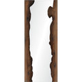Connix 50" Tall Rectangle Wall Mirror, Brown