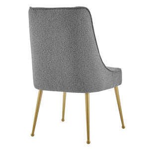 Cedric Set of 2 Dining Chair in Boucle Gray