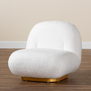 Paiva White Boucle Accent Chair