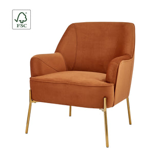 Arianna Arm Chair in Terracotta