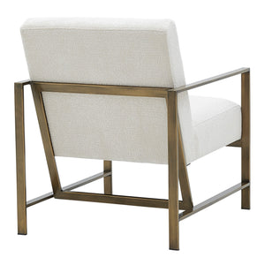 Francis Fabric Accent Arm Chair in Opus Cream