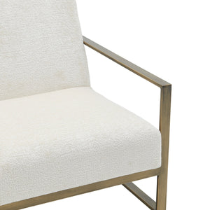 Francis Fabric Accent Arm Chair in Opus Cream