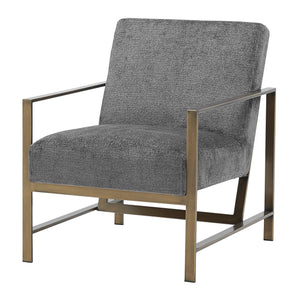 Francis Fabric Accent Arm Chair in Opus Gray