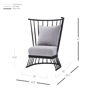 Jupiter Accent Chair in Grey