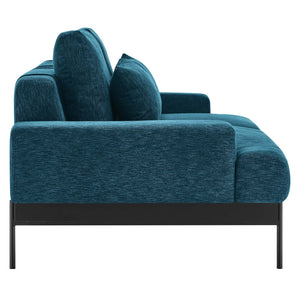 Proximity Upholstered Fabric Sofa in Azure