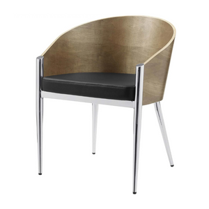 Cooper Dining Wood Armchair in Silver