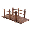 Brown Wood Garden Bridge