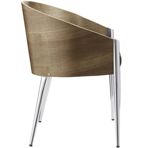 Cooper Dining Wood Armchair in Silver