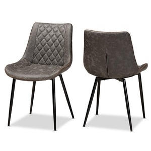 Loire Set of 2 Upholstered Dining Chair Set