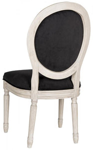 Holloway French Brasserie Velvet Oval Side Chair