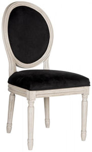 Holloway French Brasserie Velvet Oval Side Chair