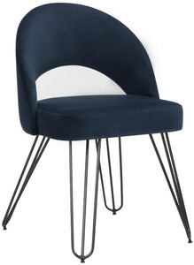 Jora Set of 2 Velvet Retro Dining Chair