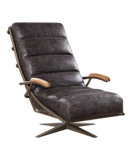 Ekin Moroccan Leather Accent Chair